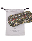 Luxury Aromatherapy Eye Mask - Strawberry Thief Dark Green