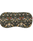 Luxury Aromatherapy Eye Mask - Strawberry Thief Dark Green