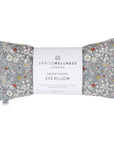 Aromatherapy Eye Pillow in grey flowers. Liberty London fabric. For yoga, sleep, relaxation, massage. Spritz Wellness London