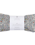 Aromatherapy Eye Pillow in grey flowers. Liberty London fabric. For yoga, sleep, relaxation, massage. Spritz Wellness London