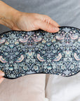 Luxury Lavender Eye Mask - Strawberry Thief Grey