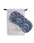 Luxury Lavender Eye Mask - Strawberry Thief Green