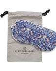 Luxury Aromatherapy Eye Mask - Strawberry Thief Light Blue
