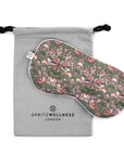 Luxury Aromatherapy Eye Mask - Strawberry Thief Pink