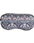 Lavender eye mask made with Liberty London Strawberry Thief grey fabric by Spritz Wellness
