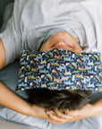 Aromatherapy Eye Pillow in Liberty fabric animal print. Eye pillows are for yoga meditation, relaxation and sleep. Great for children who struggle with sleep.