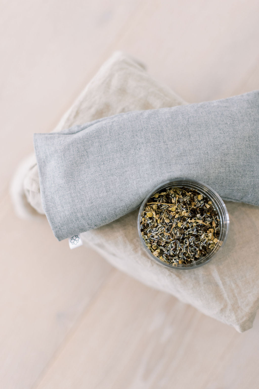 Aromatherapy Eye Pillow - Soft Plain Grey