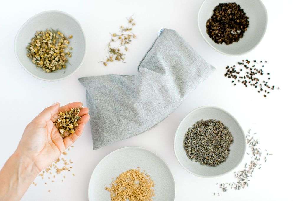 Spritz Wellness  Aromatherapy  Eye Pillow - 100% Soft Cotton Grey