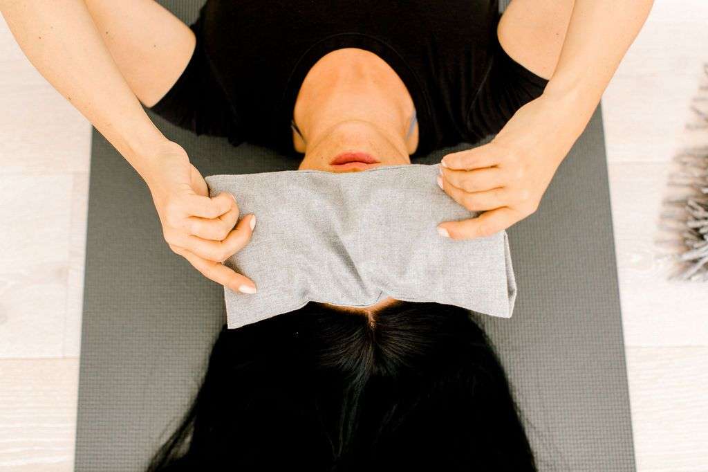 Spritz Wellness  Aromatherapy  Eye Pillow - 100% Soft Cotton Grey