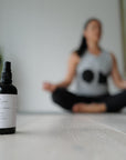 Energise yoga mat spray with lemongrass and tea tree essential oils by Spritz Wellness