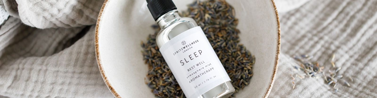 The ritual of rest, an aromatherapy eye pillow for deep sleep, Spritz Wellness