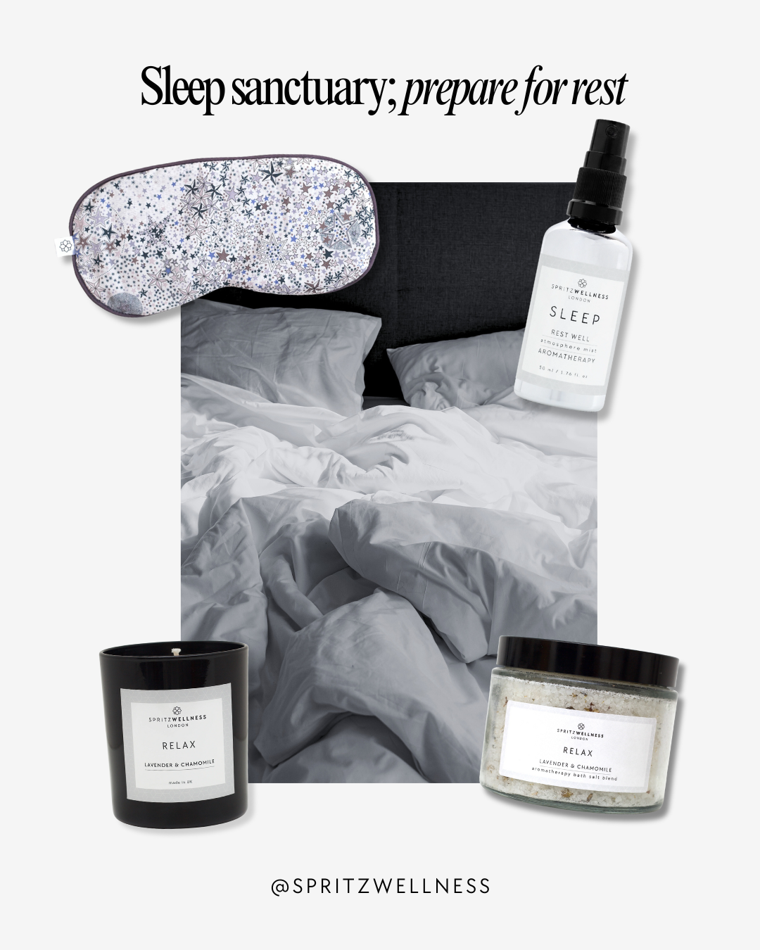 The gift of deep rest, sleep set from Spritz Wellness