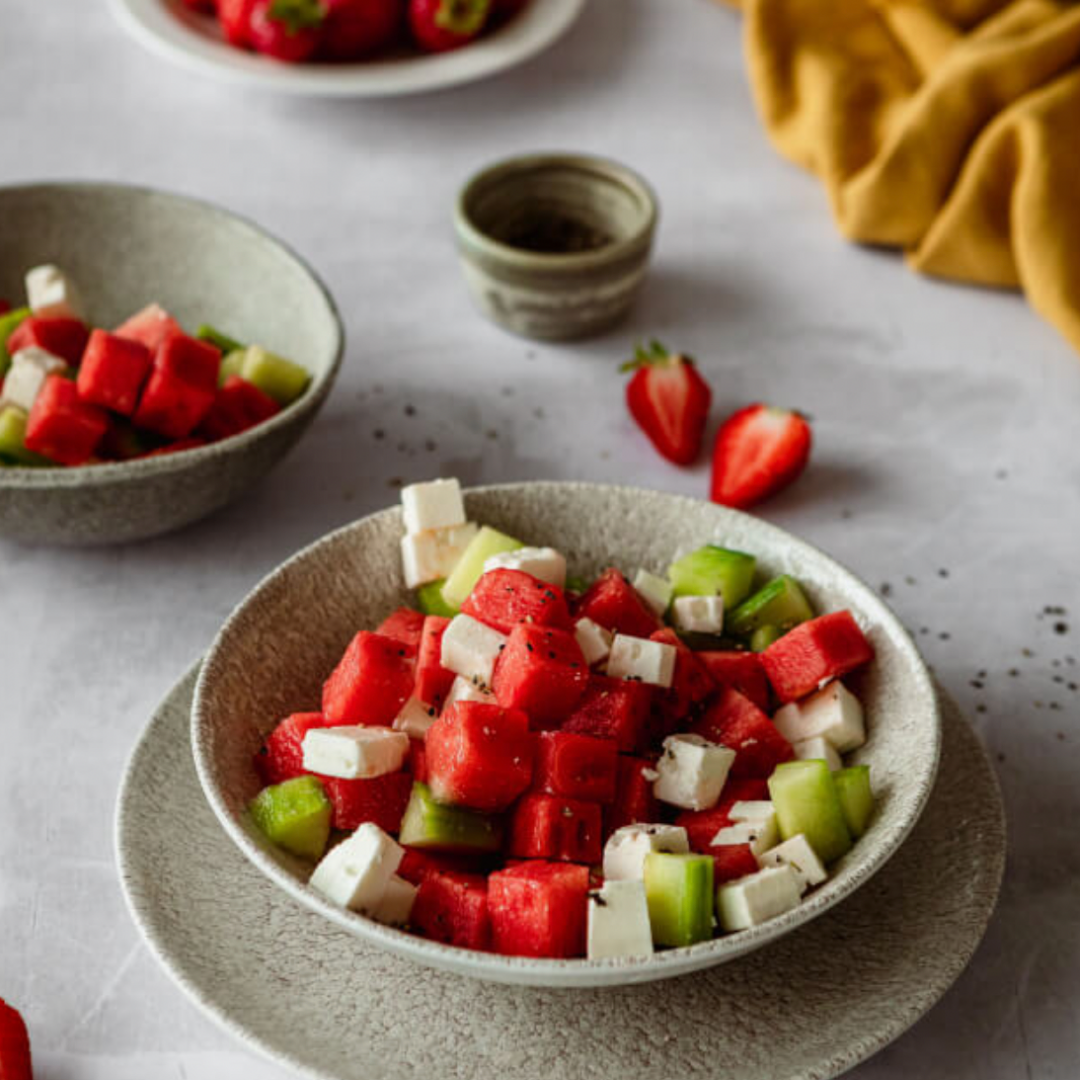 Watermelon, mint and feta salad, Spritz Wellness