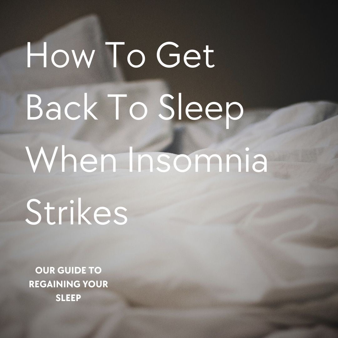 how to get back sleep when insomnia strikes