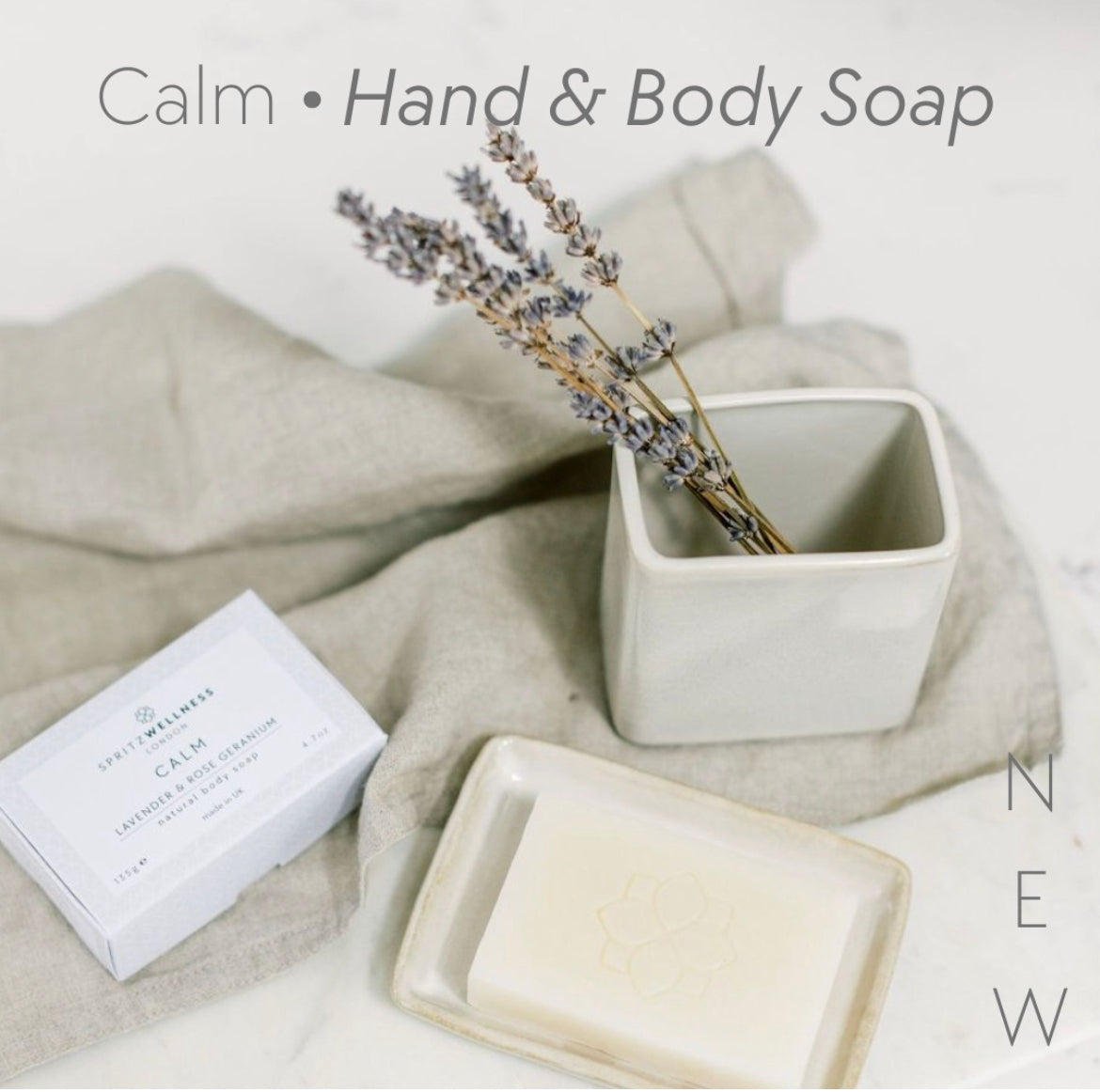 New CALM hand and body soap from Spritz Wellness