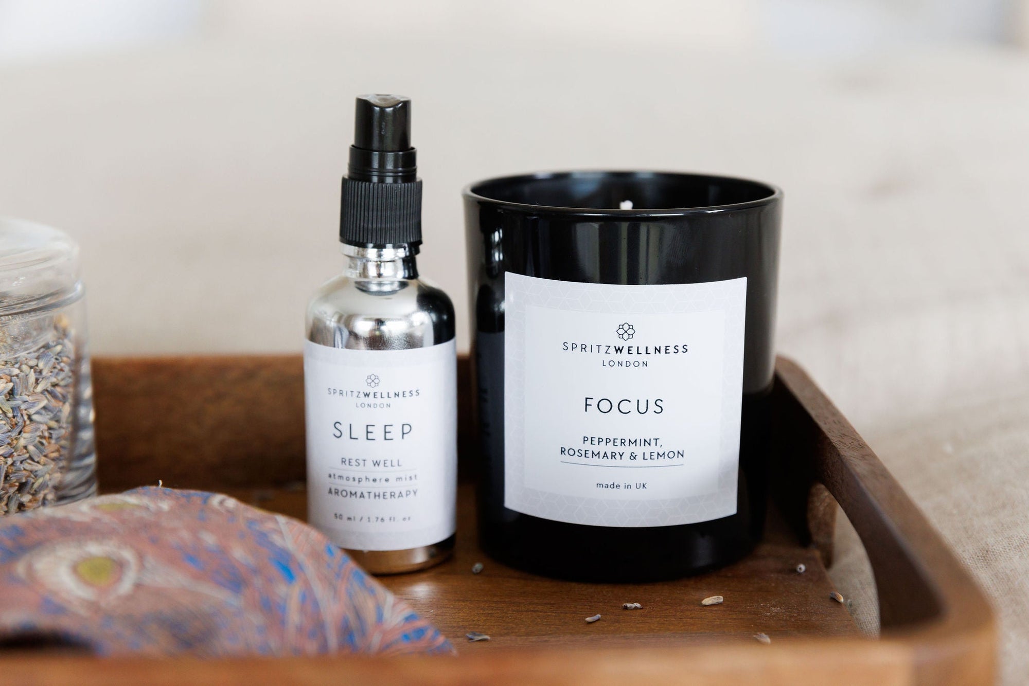 Aromatherapy to stimulate the senses and soothe the nervous system, Spritz Wellness