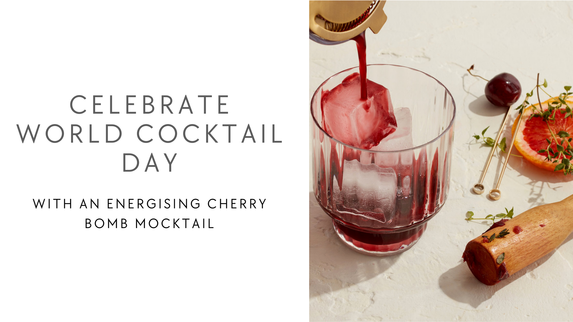 Energising Cherry Bomb Mocktail