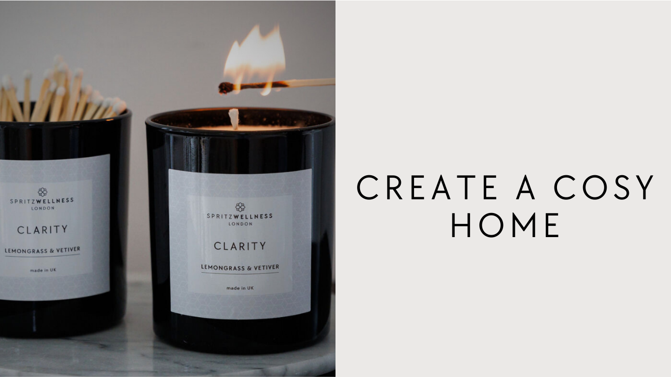 Create a Cosy Home with the Warm Glow of a Spritz Wellness Candle