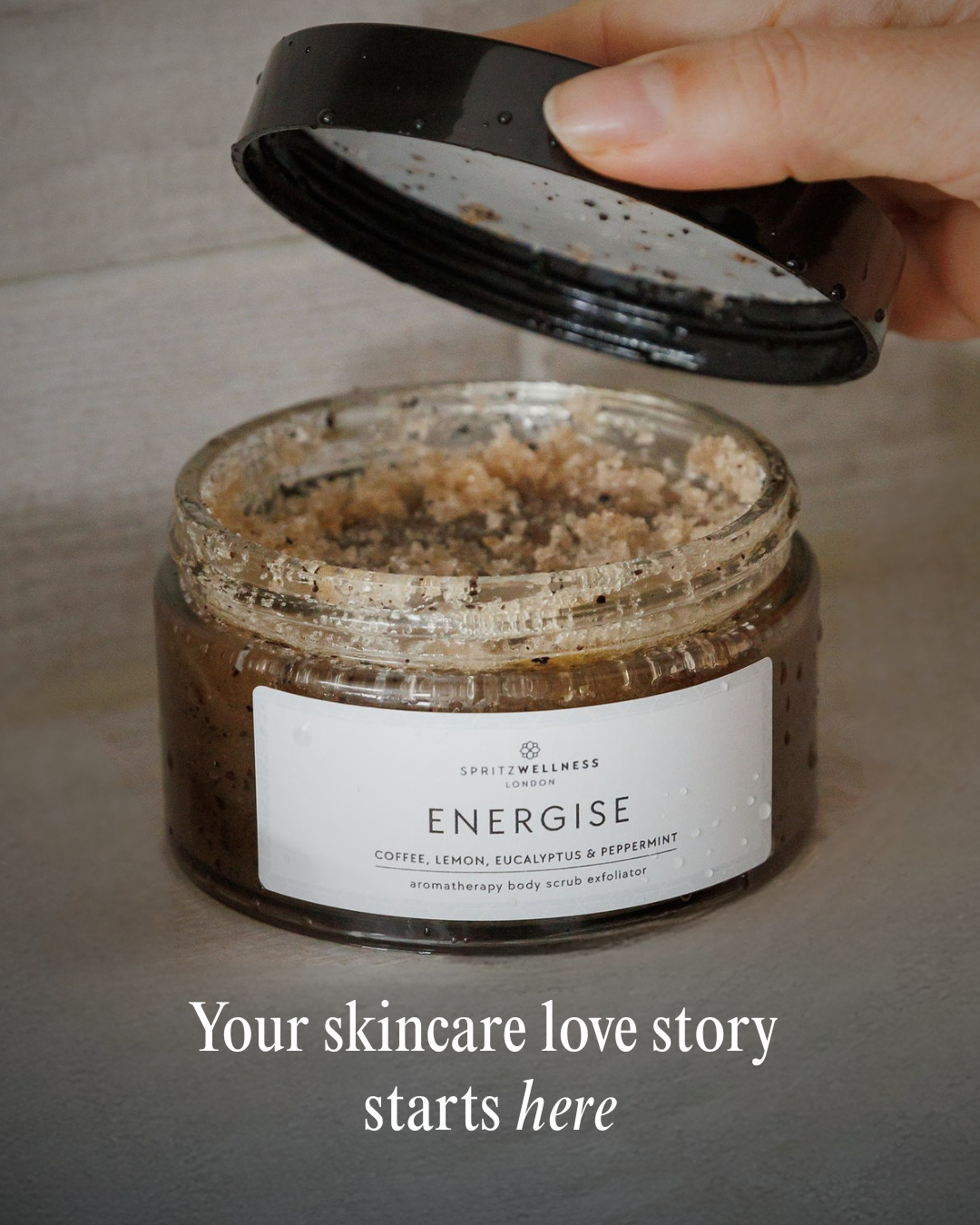 Four-step body care ritual with Spritz Wellness