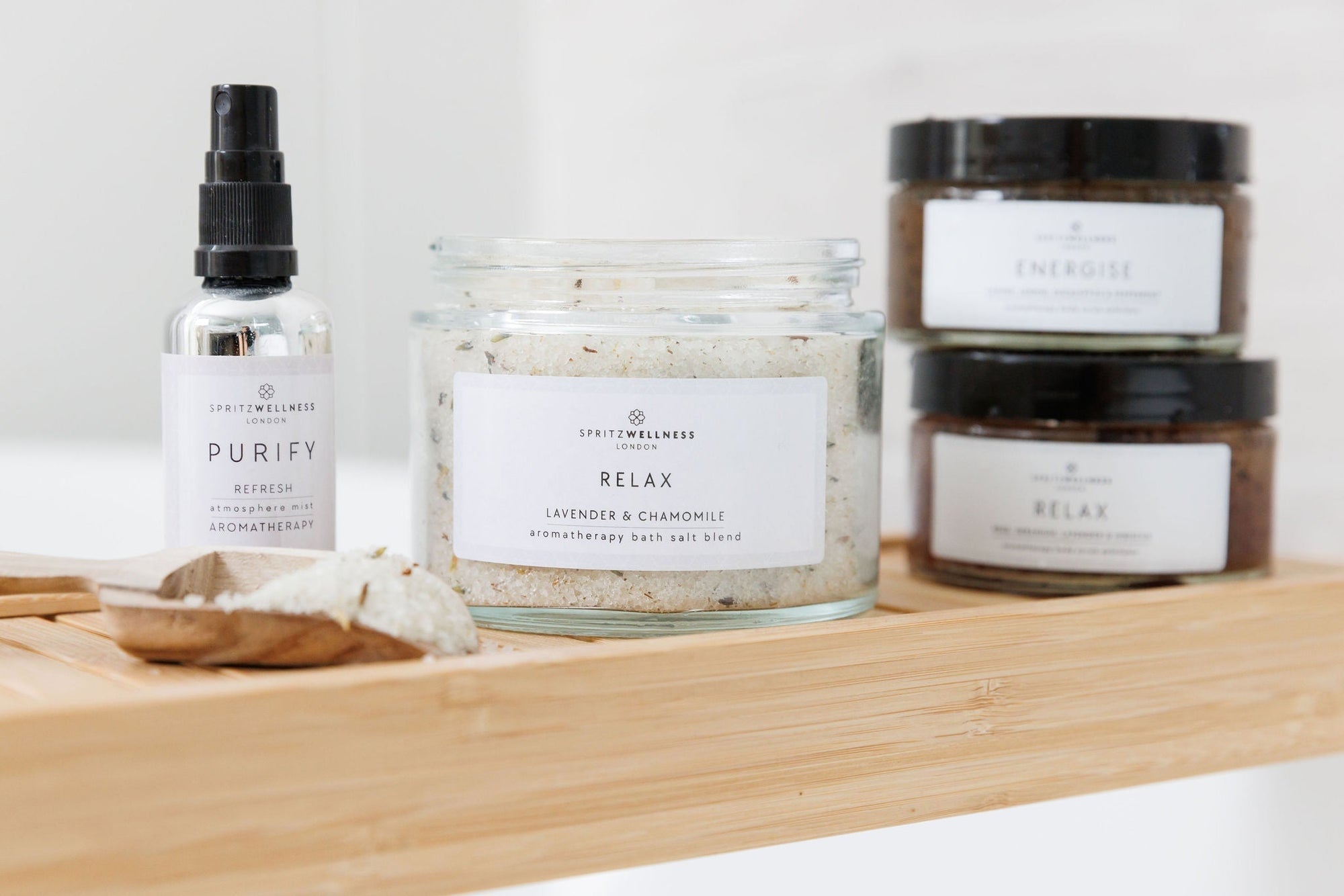At-home spa night self-care routine with Spritz Wellness