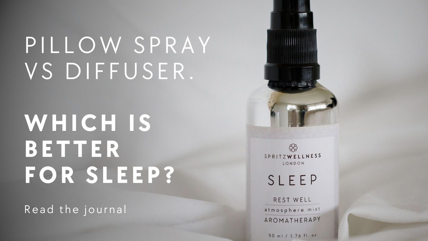 Pillow spray versus diffuser for sleep, Spritz Wellness