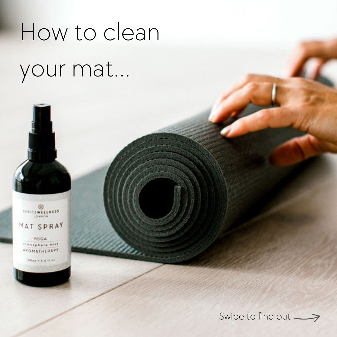How to clean your yoga mat. Spritz Wellness