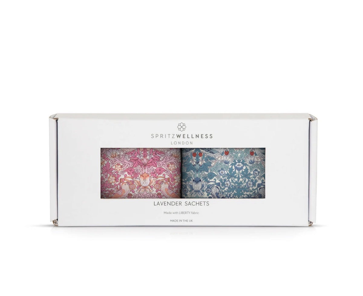 Lavender Sachets - Strawberry Thief Spring &amp; Light Pink