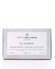 Cleanse activated charcoal soap, sandalwood, orange and vetivert