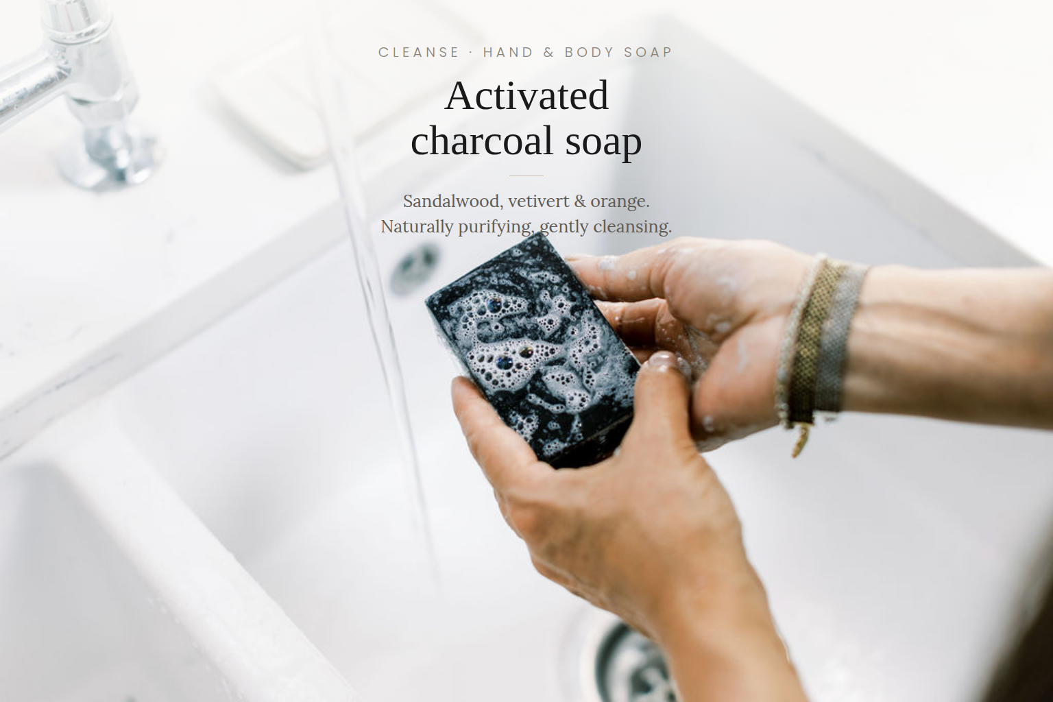 CLEANSE Activated Charcoal Hand & Body Soap, Spritz Wellness
