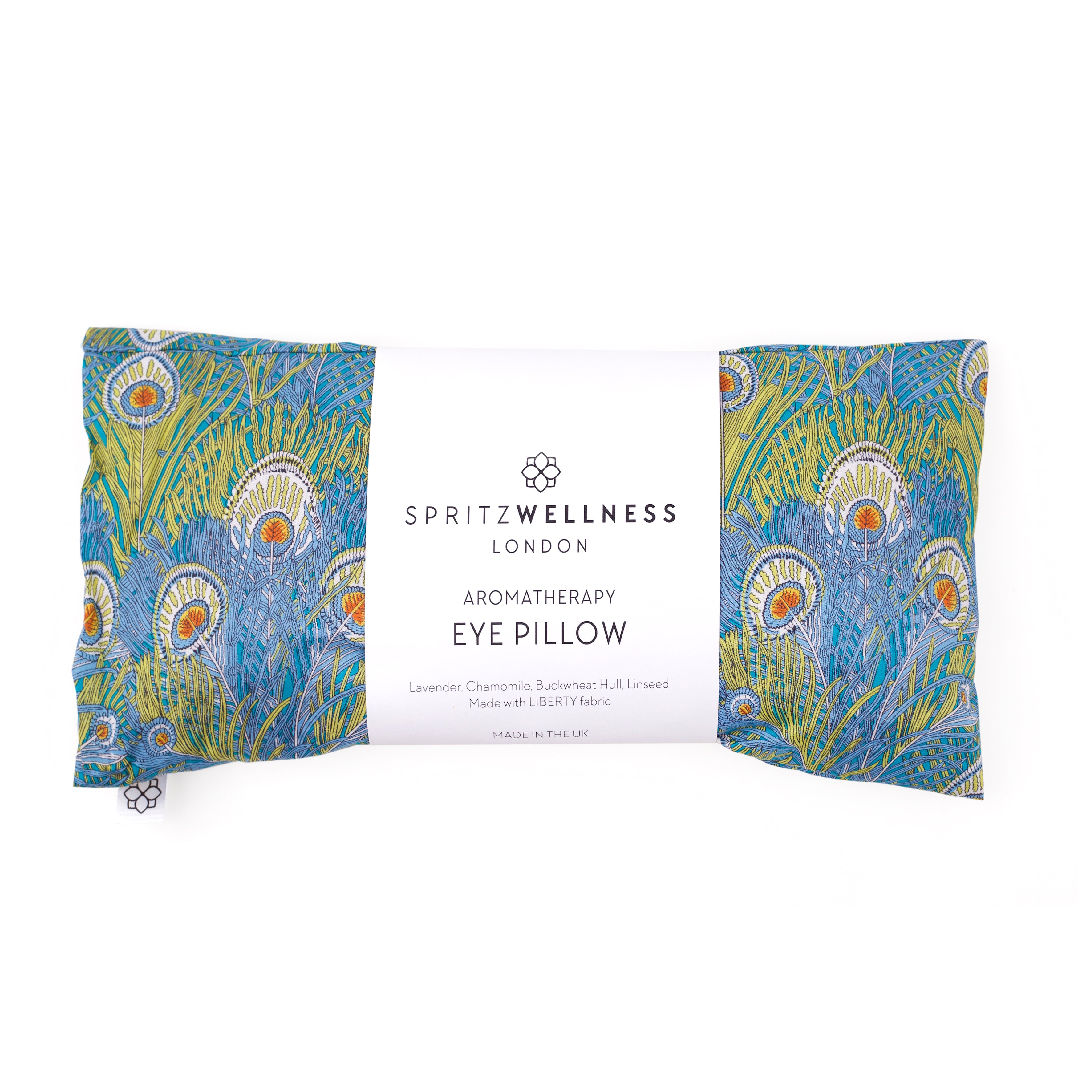 Spritz Wellness Aromatherapy Eye Pillow in Liberty print Hera Green