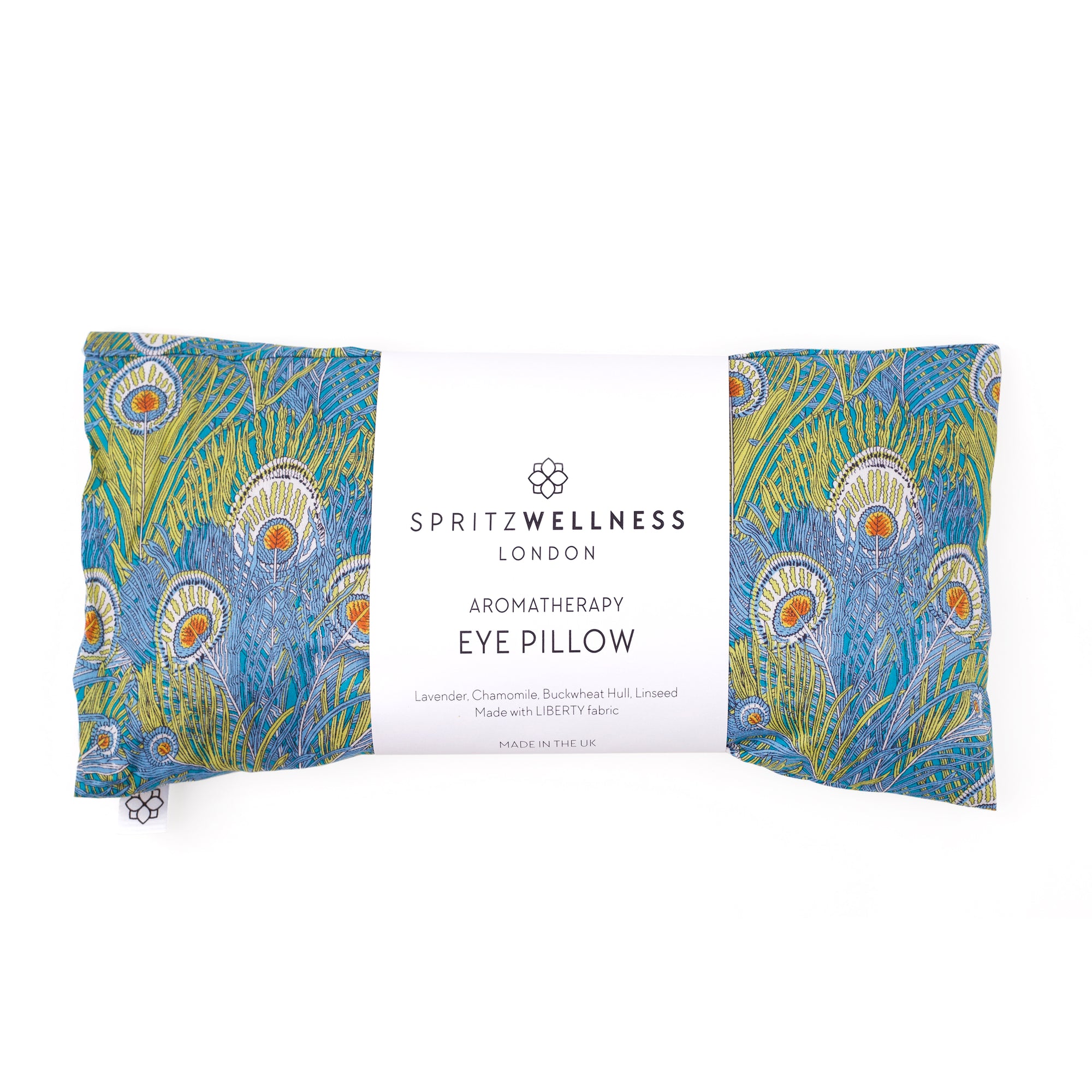 Spritz Wellness Aromatherapy Eye Pillow in Liberty print Hera Green