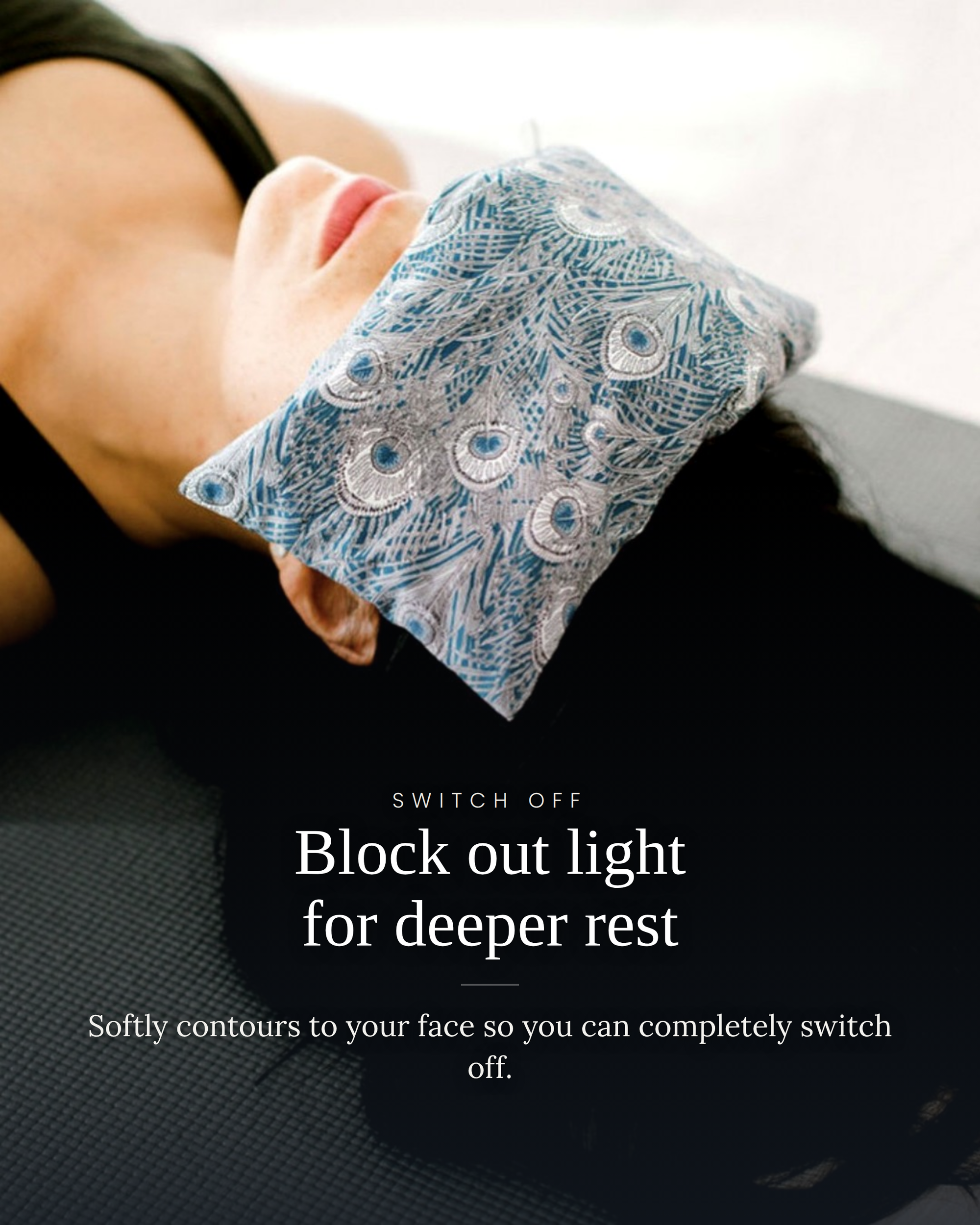Aromatherapy Liberty Print Eye Pillow - Hera Blue, Spritz Wellness