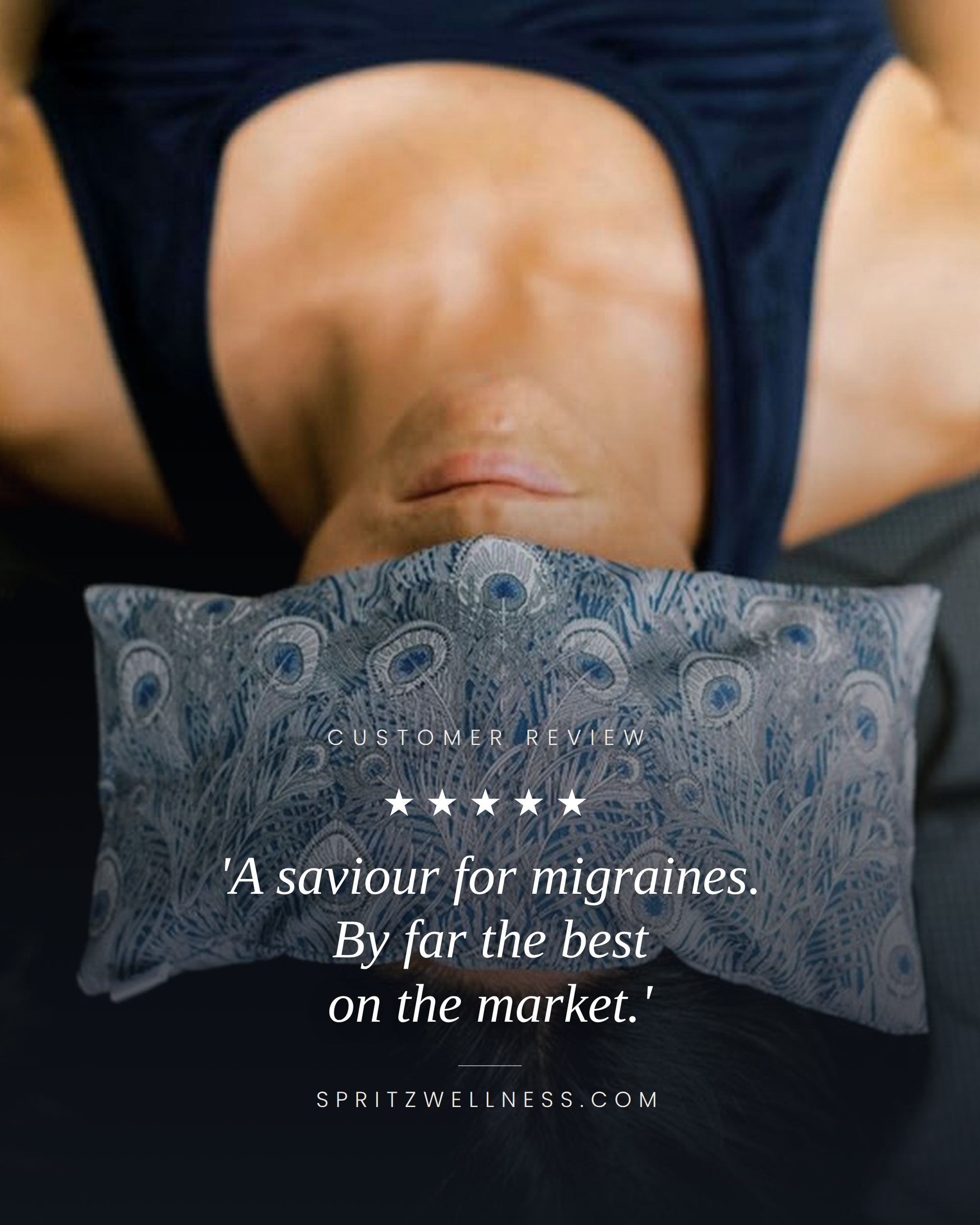 Aromatherapy Liberty Print Eye Pillow - Hera Blue, Spritz Wellness