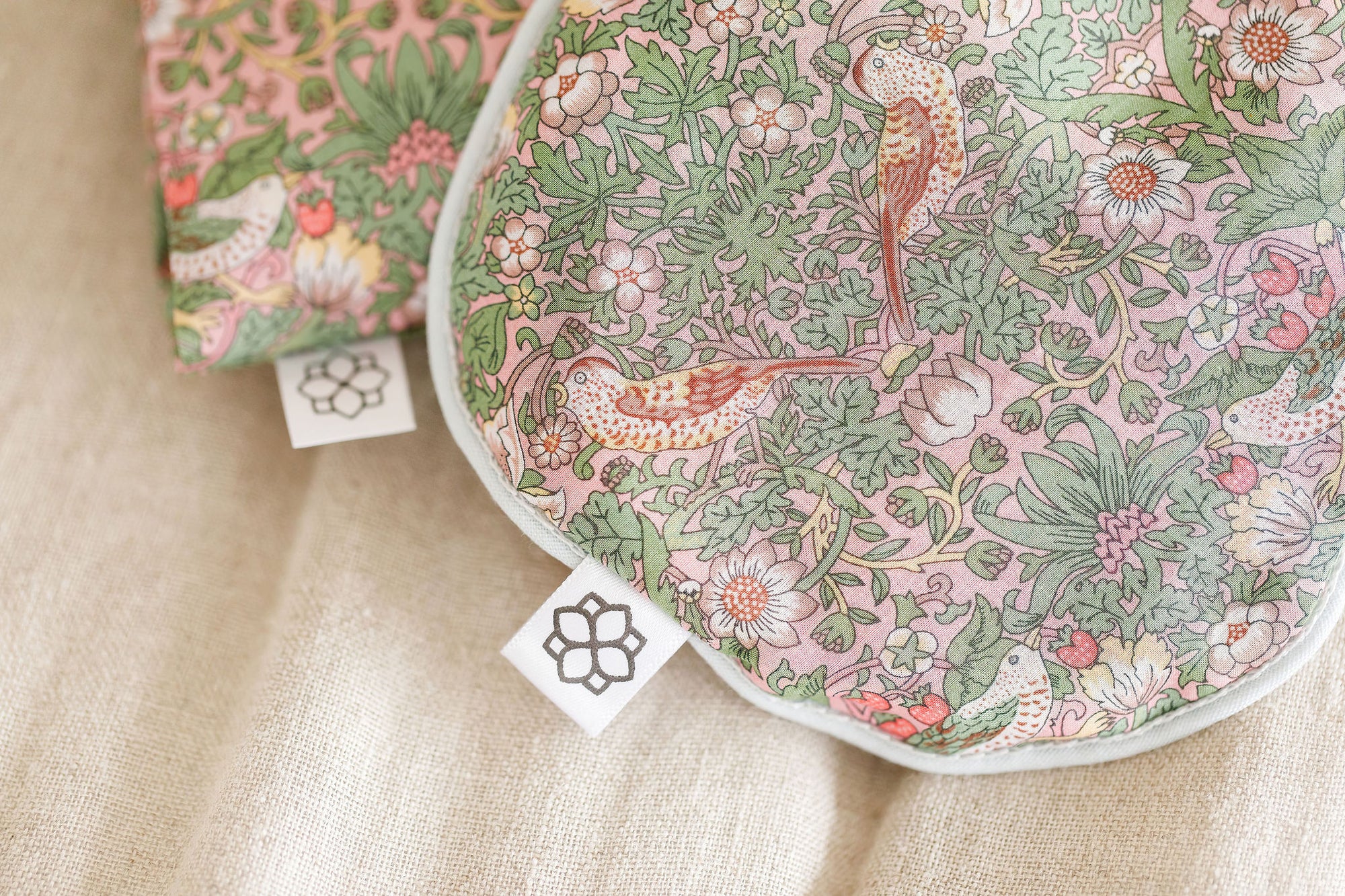 lavender Eye Mask Liberty London Fabric Strawberry Thief Pink   | Spritz Wellness 