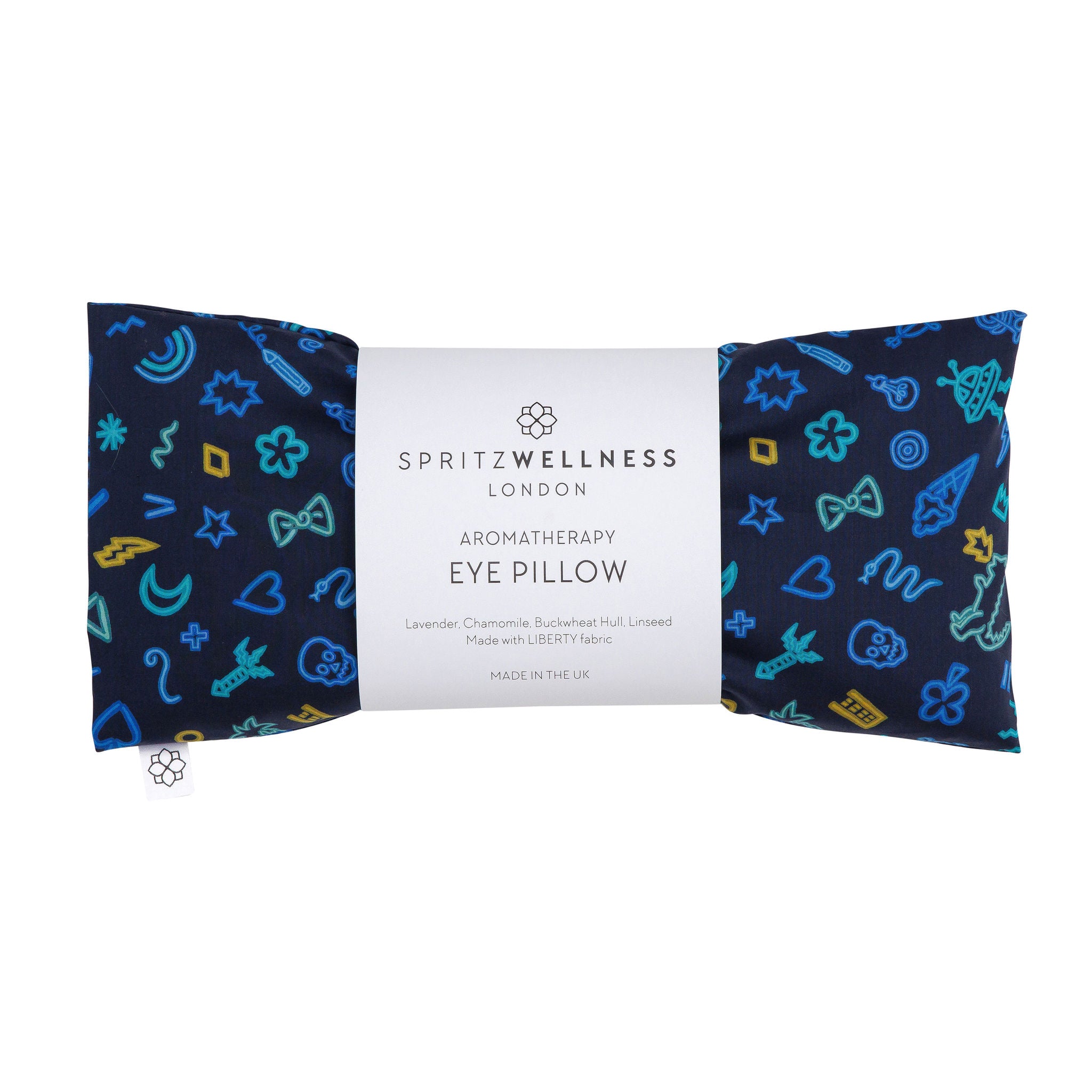 Aromatherapy Liberty Print Eye Pillow - Neon Blue