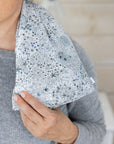 Lavender Wheat Bag, Liberty fabric, use heated or chilled, removable washable cover, with patterned cover and Spritz Wellness.