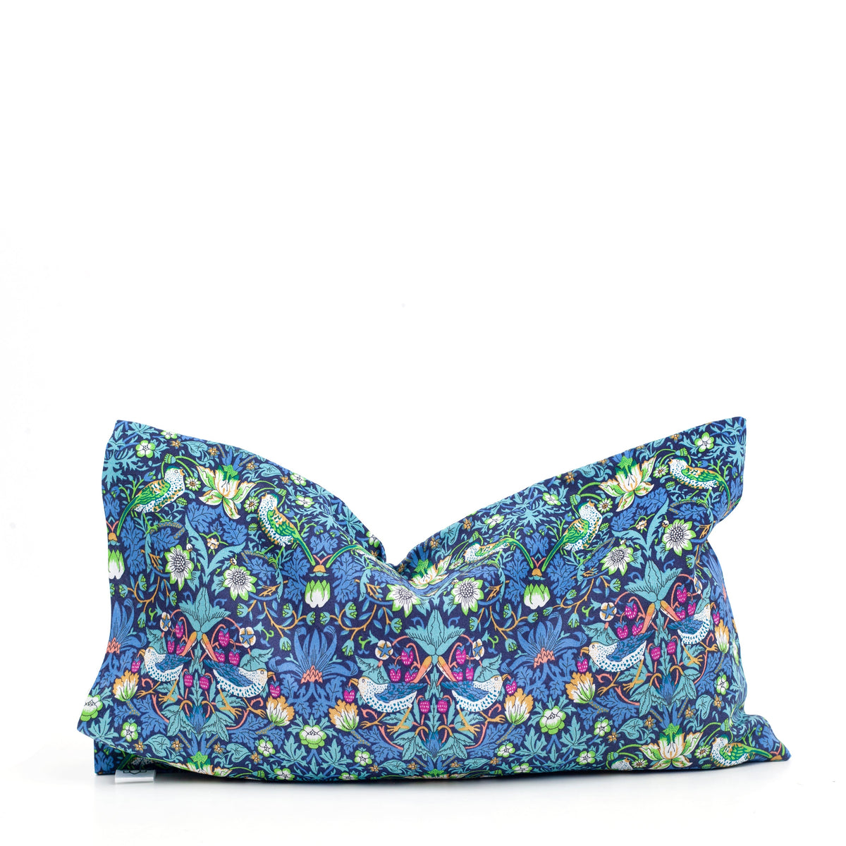 Strawberry Thief Green Liberty print aromatherapy eye pillow, Meditation Ritual Kit