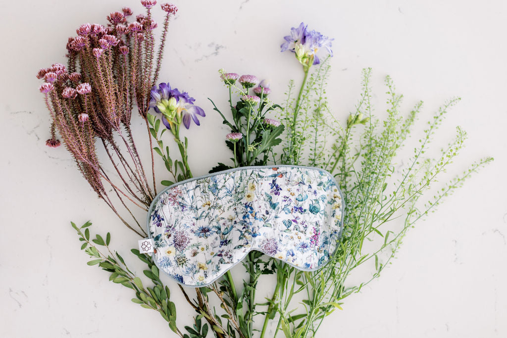 Relax and unwind with the Spritz Wellness aromatherapy eye mask, handcrafted in Liberty London Wild Flower fabric and gently scented for calm and comfort.