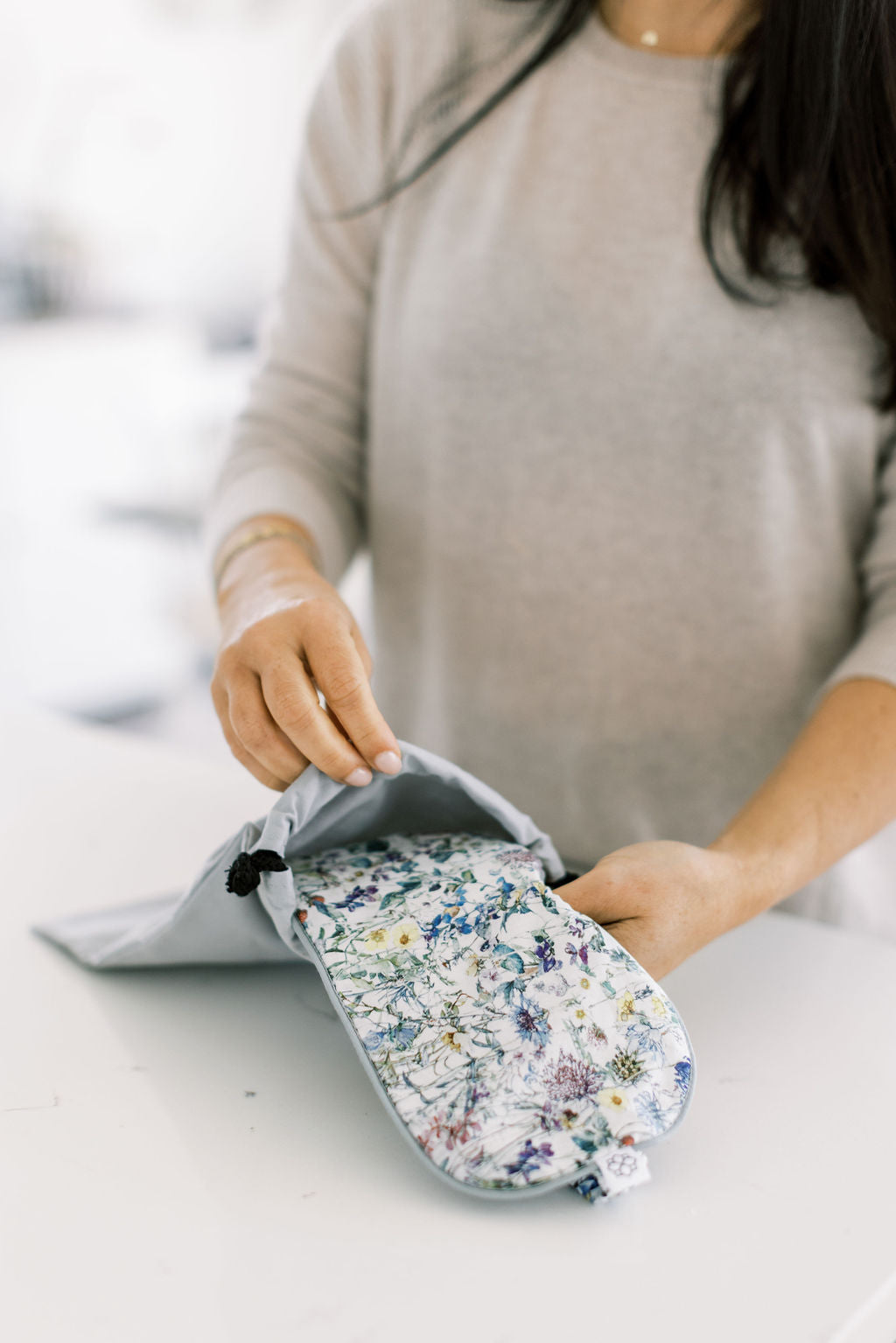 Relax and unwind with the Spritz Wellness aromatherapy eye mask, handcrafted in Liberty London Wild Flower fabric and gently scented for calm and comfort.