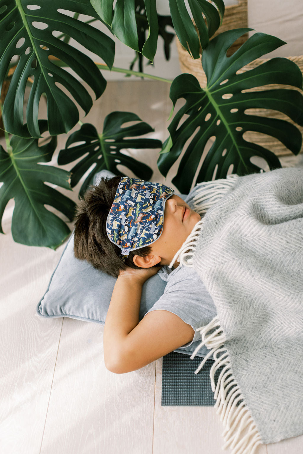 Lavender Animal Liberty Print Eye Mask | Spritz Wellness