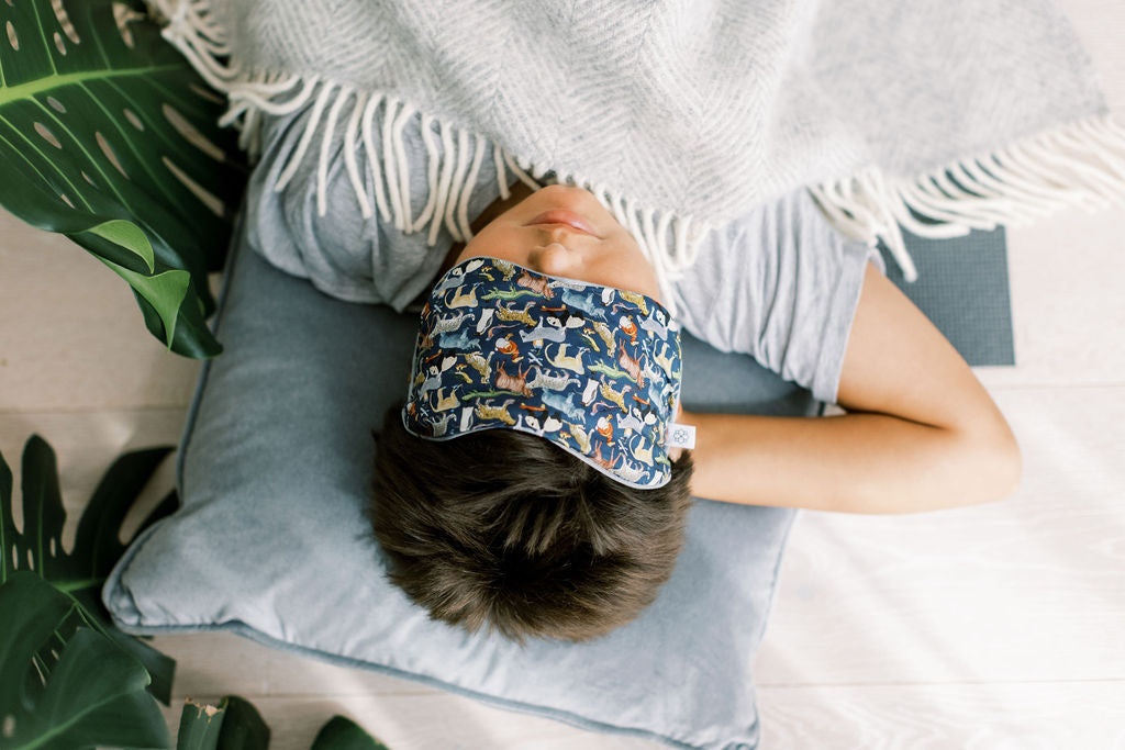 Lavender Animal Liberty Print Eye Mask | Spritz Wellness