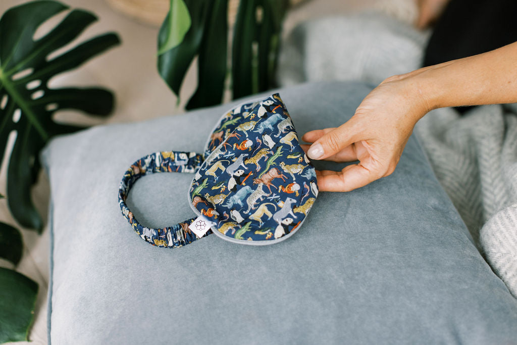 Lavender Animal Liberty Print Eye Mask | Spritz Wellness