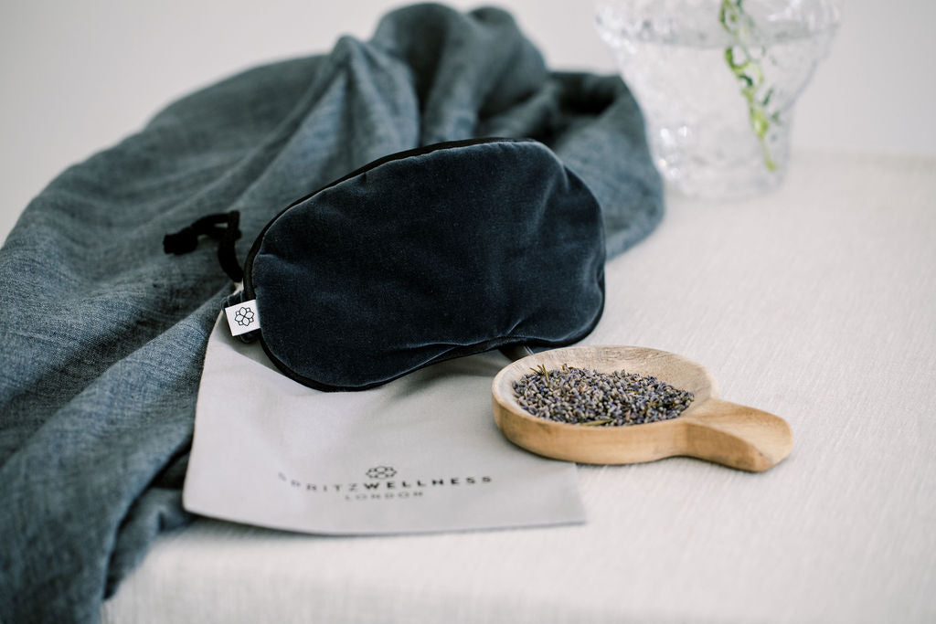 Luxury Lavender Velvet Eye Mask | Spritz Wellness