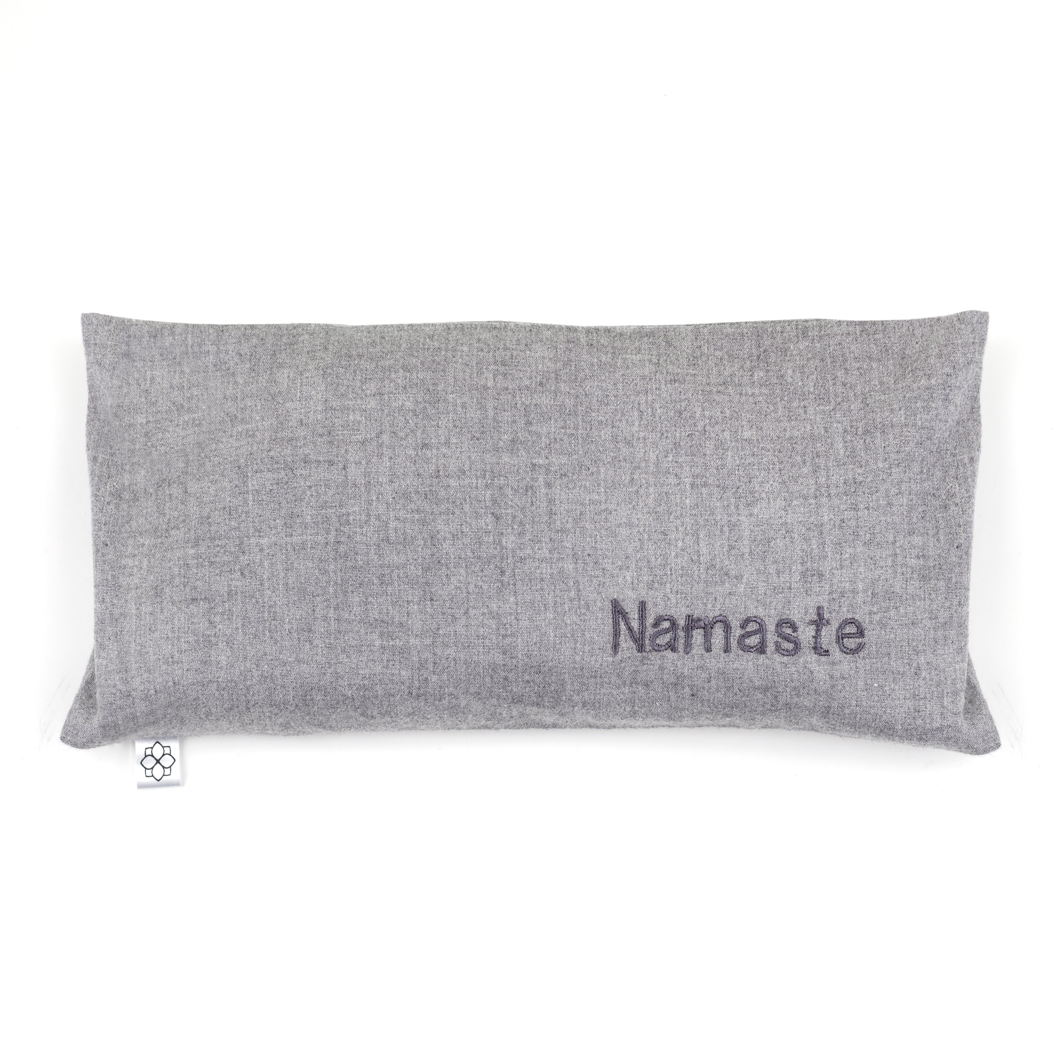 Aromatherapy Eye Pillow - Soft Plain Grey NAMASTE