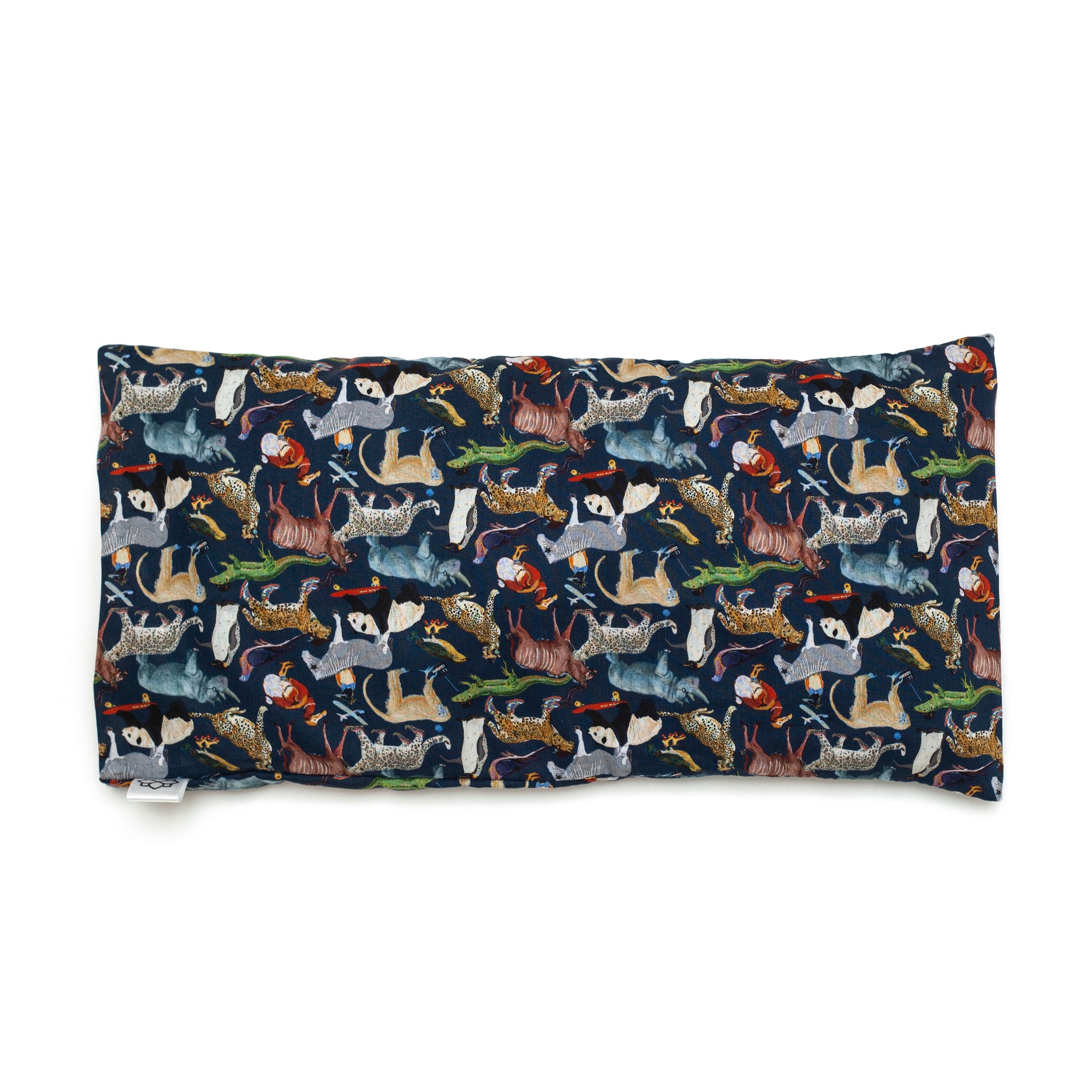Aromatherapy Eye Pillow in Liberty fabric animal print. Eye pillows are for yoga meditation, relaxation and sleep. Great for children who struggle with sleep.